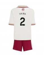 Arsenal William Saliba #2 Tredjedraktsett Barn 2025-26 Korte ermer (+ bukser)